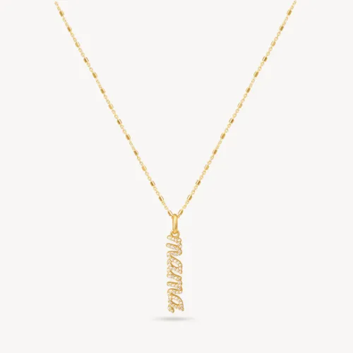 Mama Necklace 14k Gold Vermeil - Hillberg &  Berk