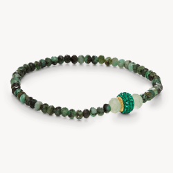 Evergreen Holiday Sparkle Stretch Bracelet - Hillberg & Berk