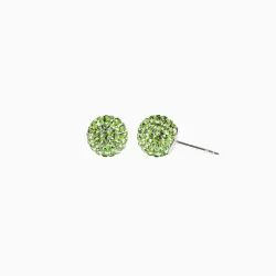 Birthstone (August) Sparkle Ball Stud Earrings 10mm - Hillberg & Berk