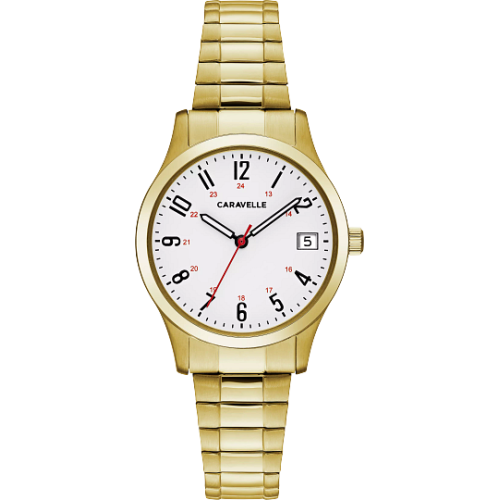 Caravelle Women's Traditional-Expansion Band Watch - Golden
