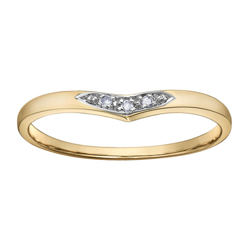 Chevron Diamond Ring- 0.01ct TDW