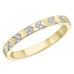 Stackable Yellow Gold Diamond Band- 0.08ct TDW