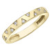 Stackable Yellow Gold Diamond Band- 0.10ct TDW