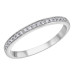 Stackable White Gold Diamond Band- 0.10ct TDW