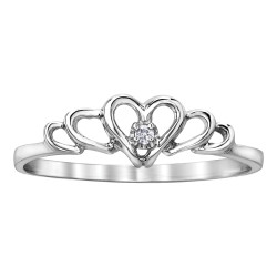 Heart Diamond Ring- 0.01ctTDW