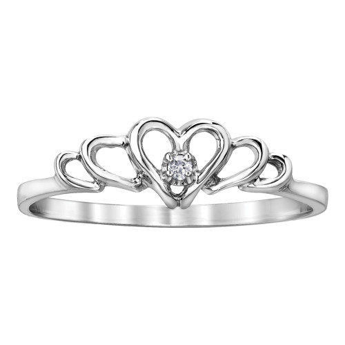 Heart Diamond Ring- 0.01ctTDW