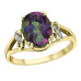 Mystic Topaz and Diamond Ring- 0.02ct TDW