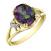 Mystic Topaz and Diamond Ring- 0.02ct TDW