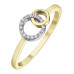 Double Circle Diamond Ring- 0.04ct TDW