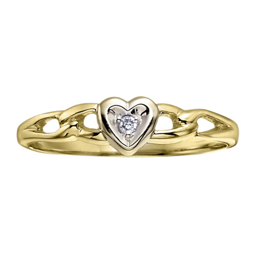 Diamond Heart Ring- 0.01ct TDW