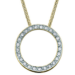 Circle of Love Necklace- 0.10ct TDW