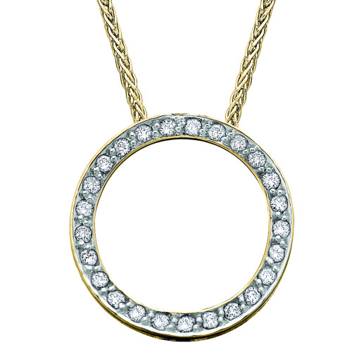 Circle of Love Necklace- 0.10ct TDW