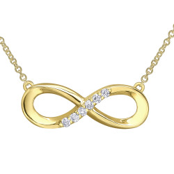 Infinity Diamond Necklace- 0.06ct TDW