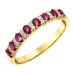 Ruby and Diamond Band- 0.08ct TDW