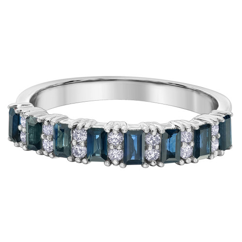 Sapphire and Diamond Band- 0.14ct TDW