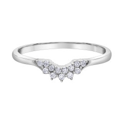 White Gold Diamond Band- 0.10ct TDW