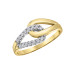 Diamond and Gold Loop Ring- 0.15ct TDW Diamond and Gold Loop Ring- 0.15ct TDW