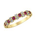 Ruby and Diamond Ring- 0.15ct TDW