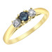 Sapphire and Diamond Ring- 0.04ct TDW