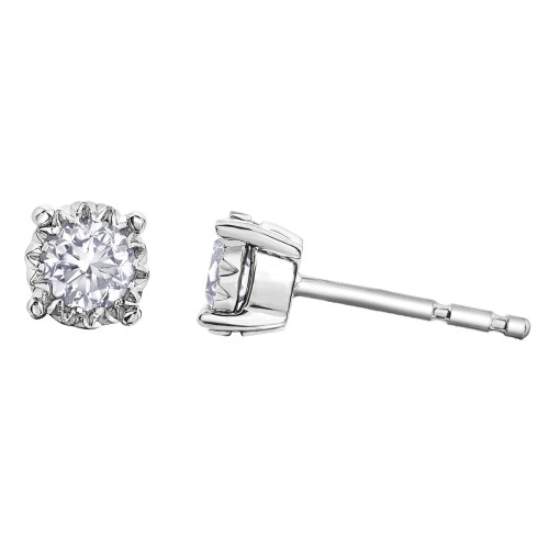 Illuminaire Diamond Stud Earrings- 0.35ct TDW White Gold