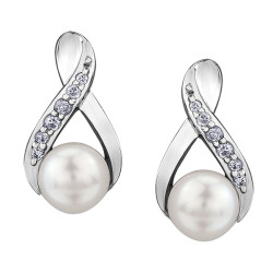 Pearl and Diamond Earrings- 0.05ct TDW