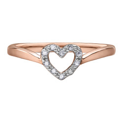 Diamond Heart Ring- 0.05ct TDW