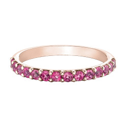 Pink Tourmaline Stackable Chi Chi Ring (June Birthstone)