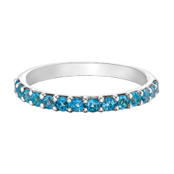 Blue Topaz Stackable Chi Chi Ring (December Birthstone)