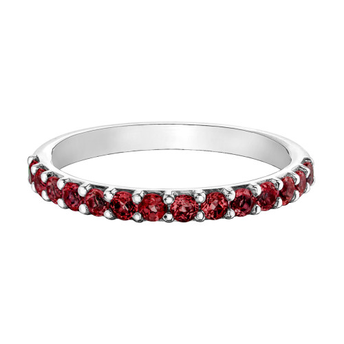 Created Ruby Stackable Chi Chi Ring (July Birthstone)