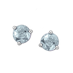 Aquamarine Stud Earrings (March Birthstone)