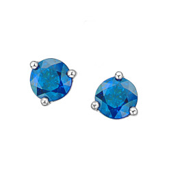 Blue Topaz Stud Earrings (December Birthstone)