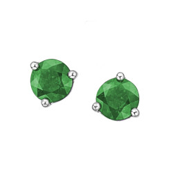 Emerald Stud Earrings (May Birthstone)