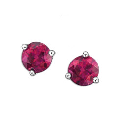 Pink Topaz Stud Earrings (June Birthstone)