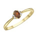 Citrine and Diamond Ring- 0.03ct TDW