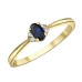 Sapphire and Diamond Ring- 0.03ct TDW