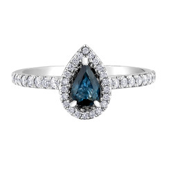 Sapphire and Diamond Ring- 0.26ct TDW
