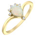 Opal and Diamond Ring- 0.06ct TDW