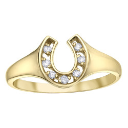 Horseshoe Diamond Ring- 0.07ct TDW