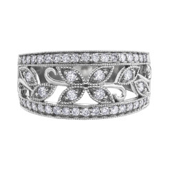 Floral Filigree Diamond Ring- 0.50ct TDW