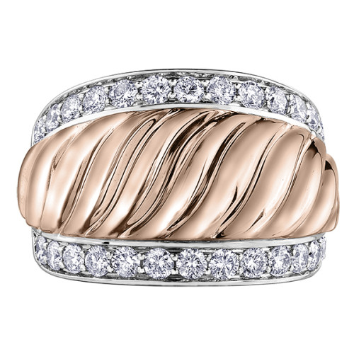 Rose Gold Diamond Ring- 1.00ct TDW