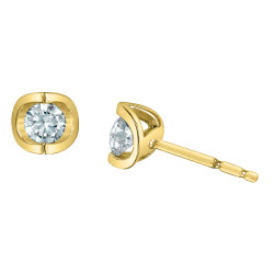 Tension Set Lab Grown Diamond Stud Earrings - 0.40ct