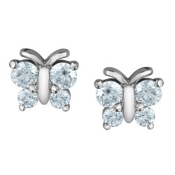Butterfly Lab Grown Diamond Stud Earrings - 0.33ct