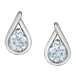 Droplet Lab Grown Diamond Stud Earrings - 0.25ct