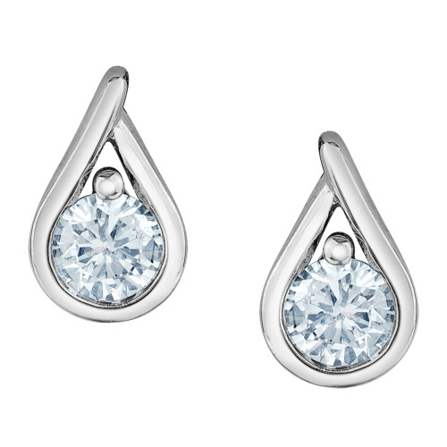 Droplet Lab Grown Diamond Stud Earrings - 0.25ct