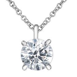 Lab Grown Diamond Solitaire Necklace- 1.01ct