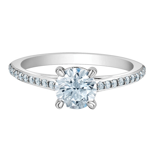 Pin-Set Cathedral Band Lab Grown Diamond Ring- 1.20ct TDW