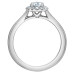 Oval Halo Lab Grown Diamond Ring- 1.20ct TDW