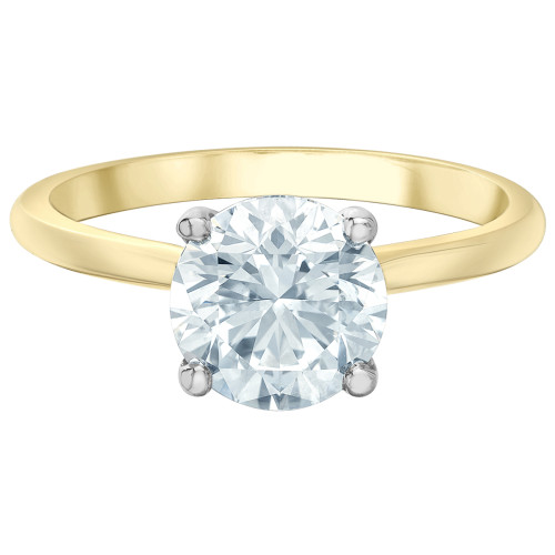 1.51ct Lab Grown Diamond Solitaire Ring with Hidden Halo- 1.59ct TDW