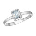 Picture Frame Emerald Cut Lab Grown Diamond Solitaire Ring - 0.50ct Picture Frame Emerald Cut Lab Grown Diamond Solitaire Ring - 0.50ct