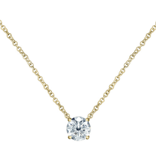 Lab Grown Diamond Solitaire Necklace- 1.01ct
